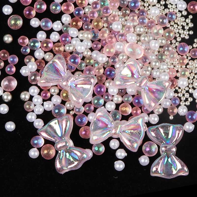 1 коробка Аврора Стразы Кристалл AB смешанные русалки красочный лук драгоценный