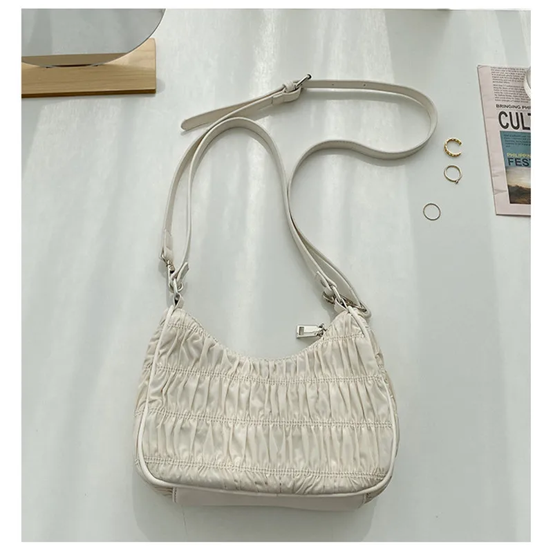 

FIRMRANCH 2020 women's autumn and winter new fashion half-month single shoulder messenger dual-use bag fold portable armpit bag