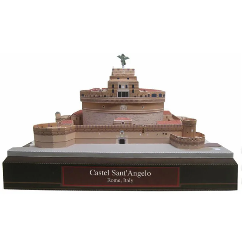 3D бумажная модель Castel Святого Анжело тали знаменитая игрушка ручной работы