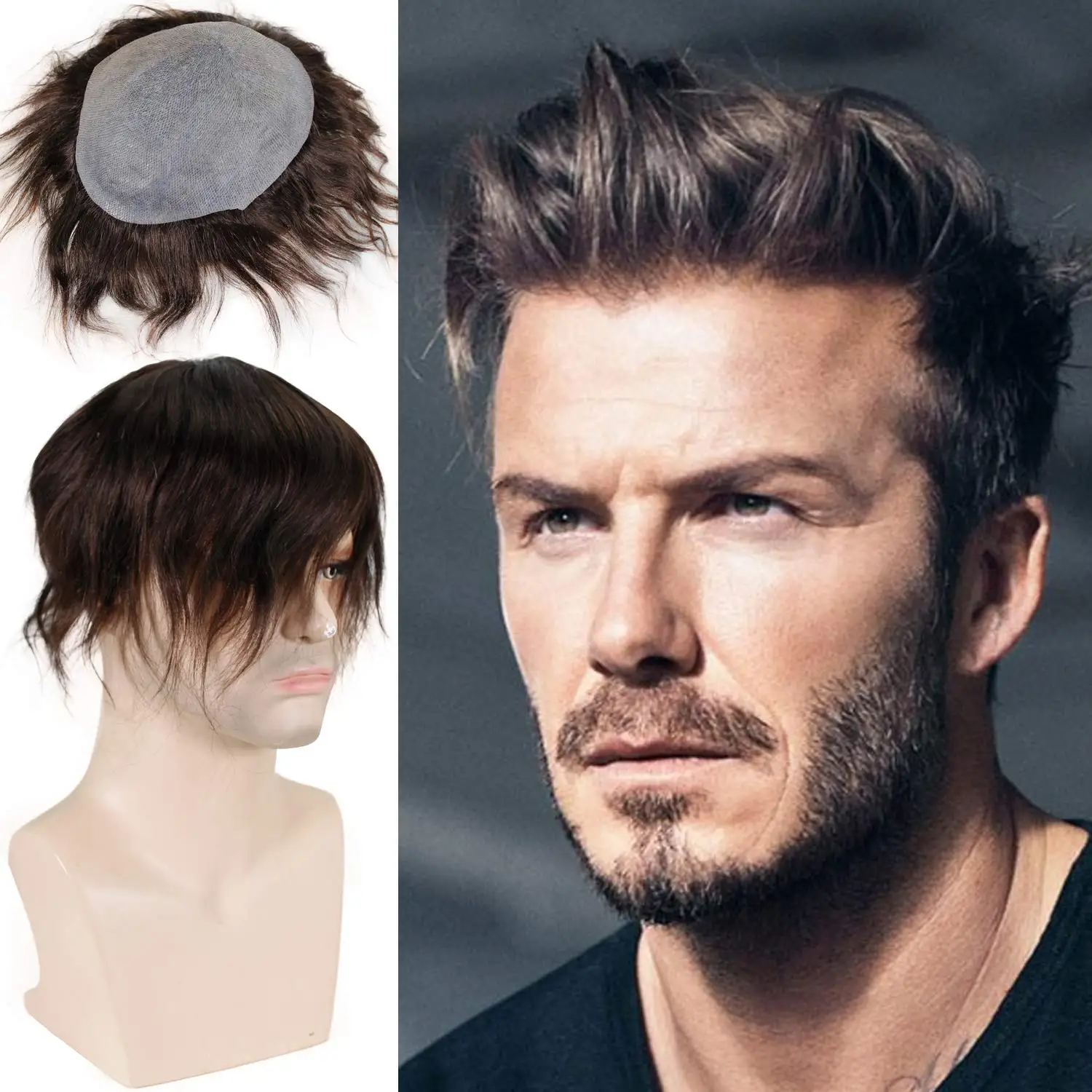 men wig human hair