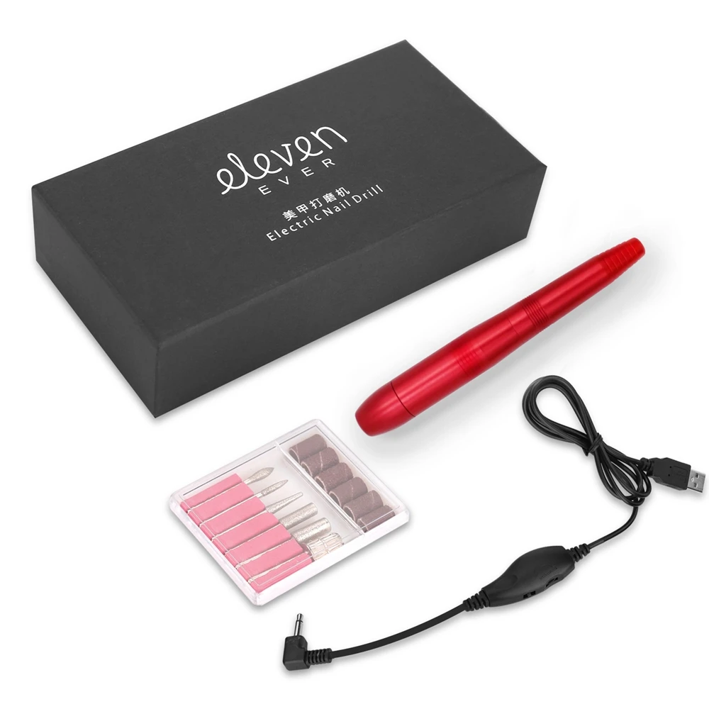 Машинка электрическая с 6 насадками для маникюра и педикюра портативный аппарат