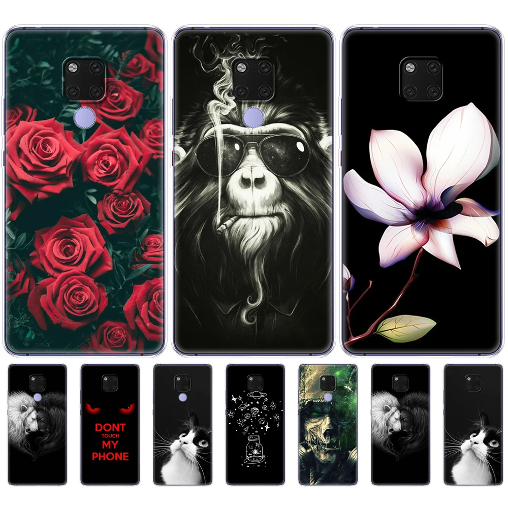 Чехол-бампер для Huawei Mate 20 pro силиконовый мягкий ТПУ чехол телефона X защитный mate20 |