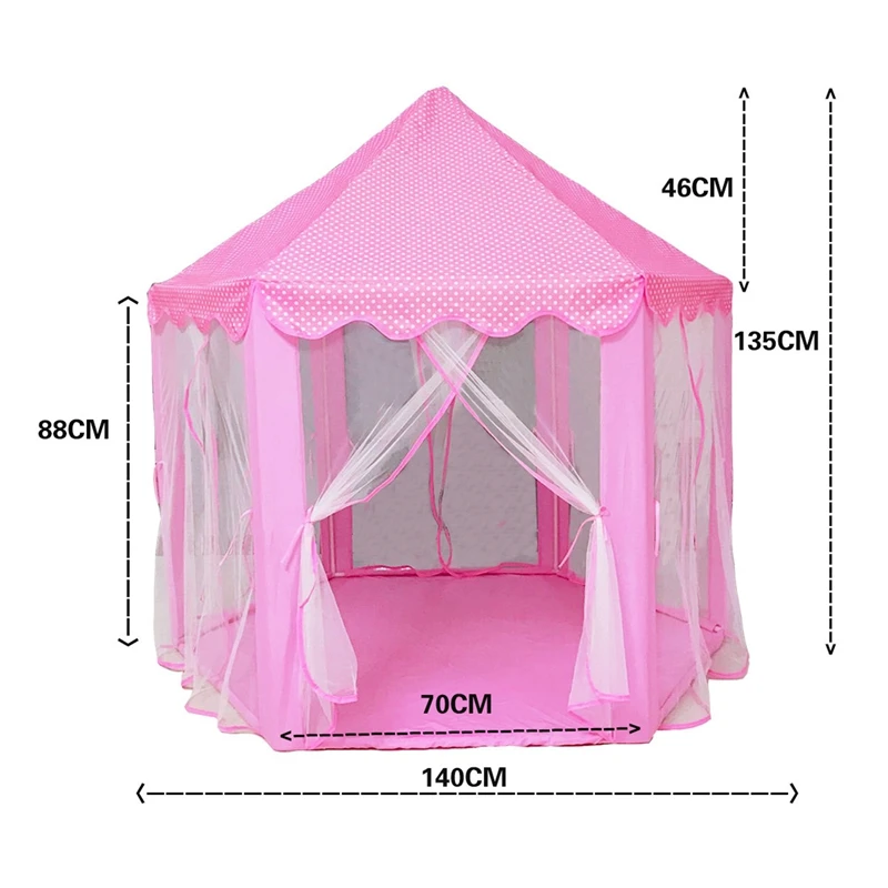 

Play Fairy House Indoor And Outdoor Kids Play Tent Hexagon Princess Castle Playhouse For Girls Funny
