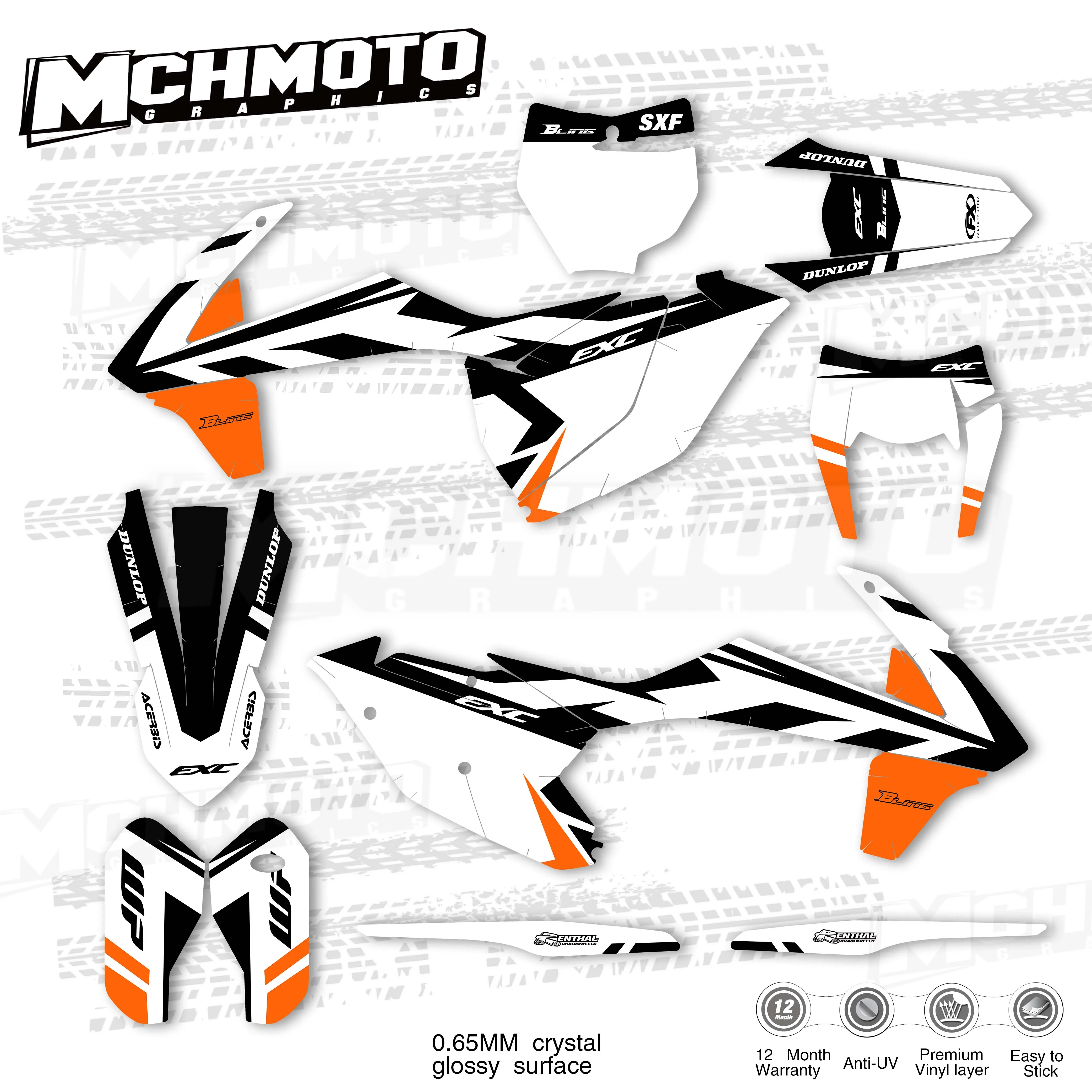 MCHMFG для KTM 125 250 300 350 450 SX SXF 2016 2017 EXC EXCF XCW 2018 графическая Фотографическая деталь в