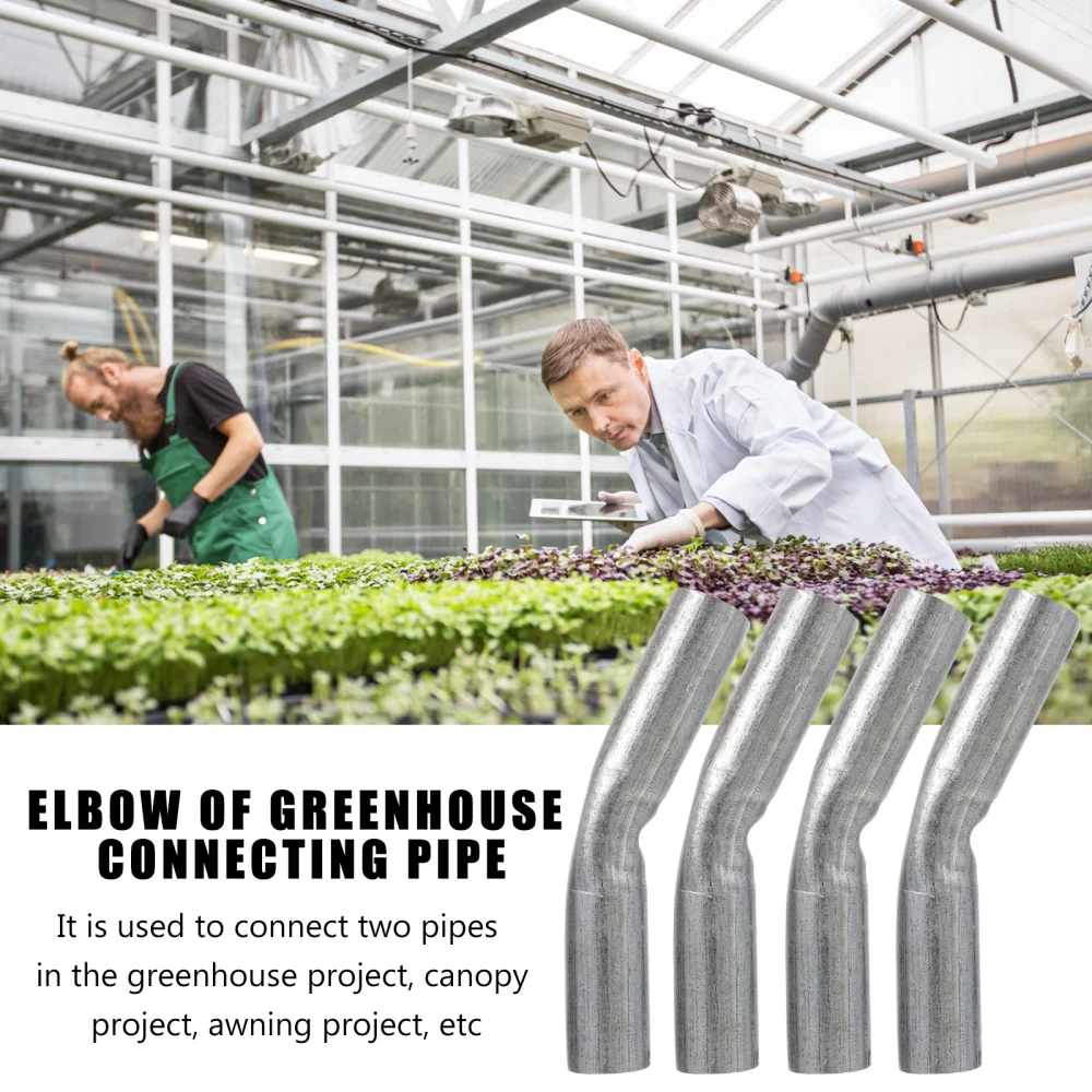 

4pcs Greenhouse Connect Pipe Elbows Canopy Awning Pipes Fitting Elbows