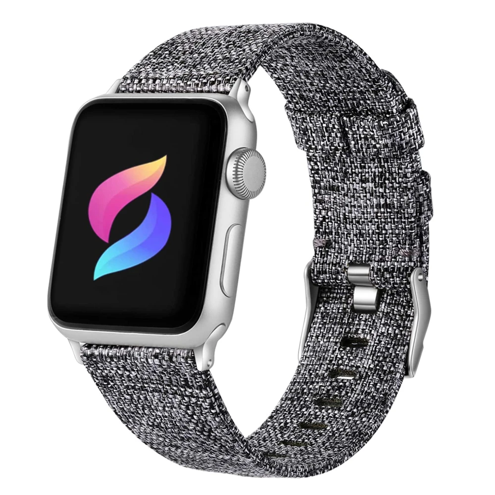 Ремешок тканевый для Apple Watch 5 Band спортивный браслет iWatch Series 4 3 40 мм 38 44 42 мм|Ремешки