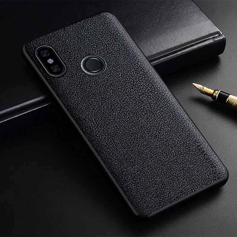 Чехол для Xiaomi Redmi Note 5 тонкий Премиум чехол из искусственной кожи в деловом стиле