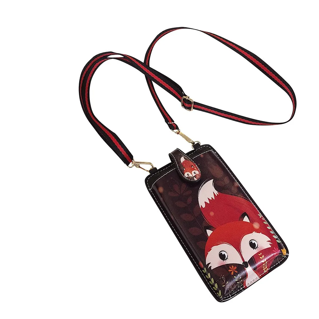 Милый маленький мультяшный мобильный телефон чехол Универсальный кошелек сумка