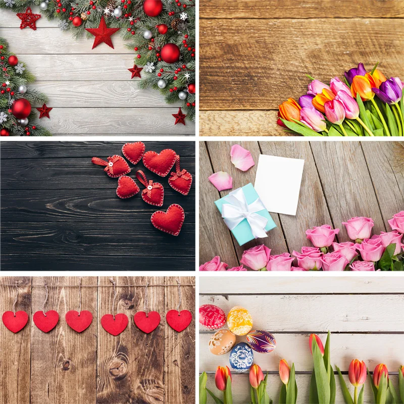 

SHENGYONGBAO Art Fabric Photography Backdrops Prop Wooden Planks Theme Photography Background 200309HZ-009
