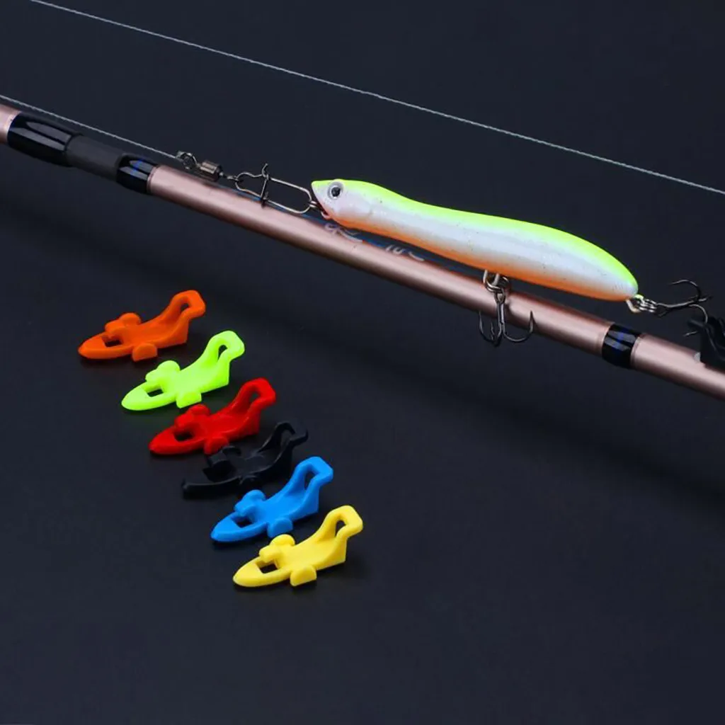 10 шт./компл. рыболовный крючок стержень безопасный держатель Крючки приманки с