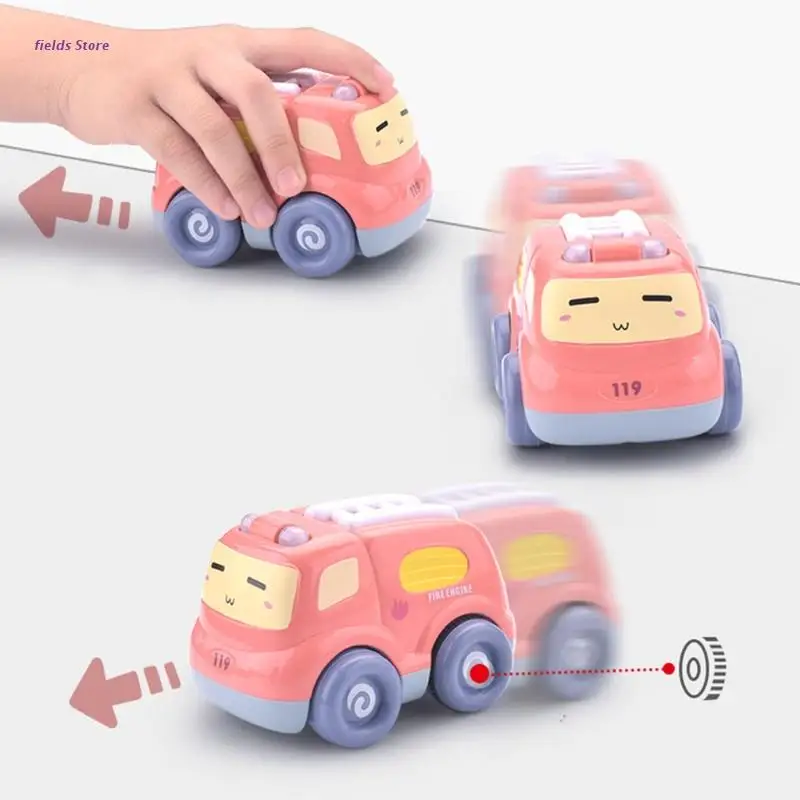 

Powerful Pull Back Car Sets for Toddler with Real 3D Lighting and Sound Display XX9E
