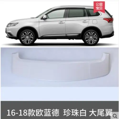 Задний спойлер для Mitsubishi Outlander 2016 2017 2018 без Пуансонов АБС пластик|Хромирование| |