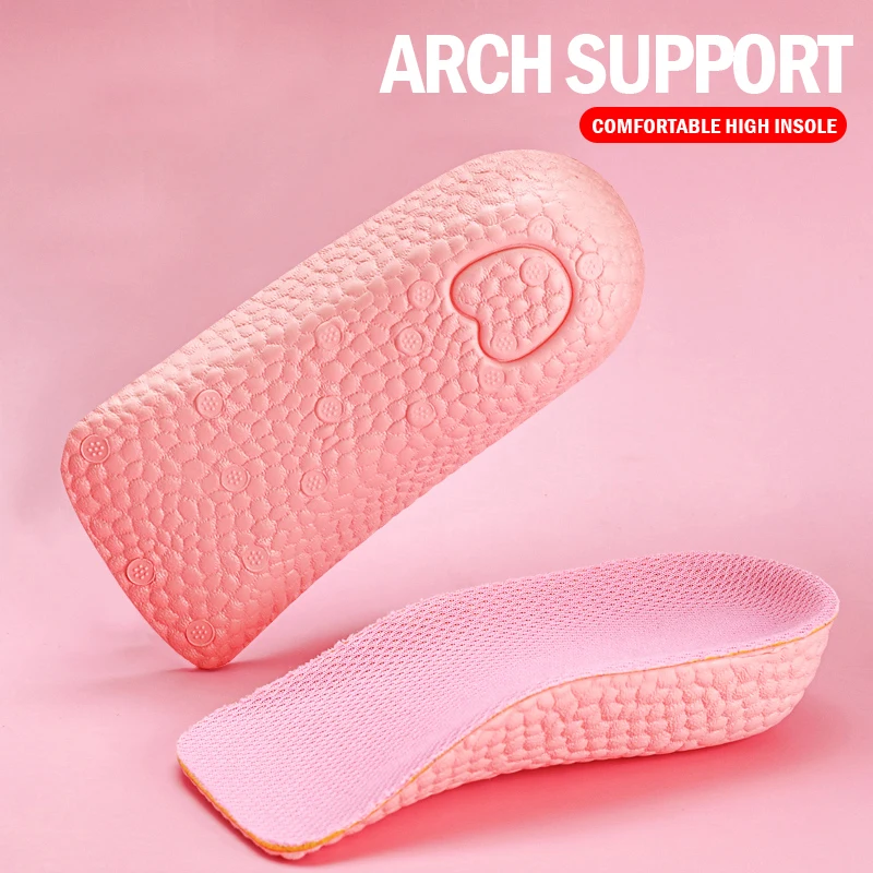 

BANGNI Popcorn Heightening Insoles Sole Arch Support Shoes Semi-pad Heel Pad Non-Slip High Elasticity ETPU for Feet Men Women