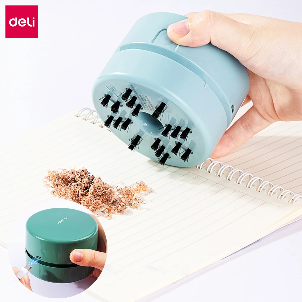 

Nusign Desktop Cleaner Rechargeable Mini Vacuum Cleaner 360°Strong Adsorption Cleaning Tools For Paper Eraser Pencil Shavings