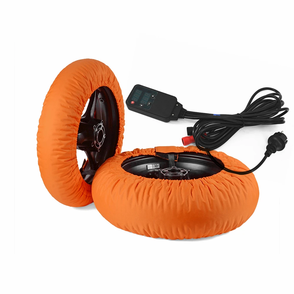 

New Motorcycle Tyre Warmer Set with digital Front and Rear Race 1pair 2020 for YAMAHA Tire Heating Cover accessories