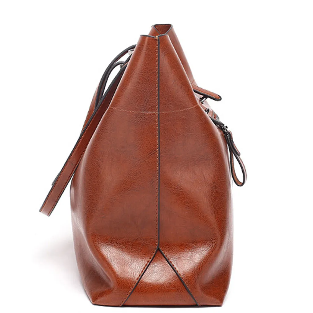 2019 новая Ретро сумка модная Большая вместительная женская сумка-скраб на плечо