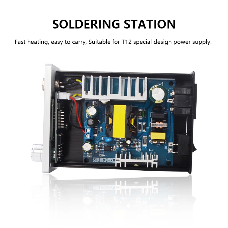Паяльная станция DIY Kit STC дисплей контроллер температуры цифровой электронный 24 в источник питания сварочный Утюг T12 железные наконечники