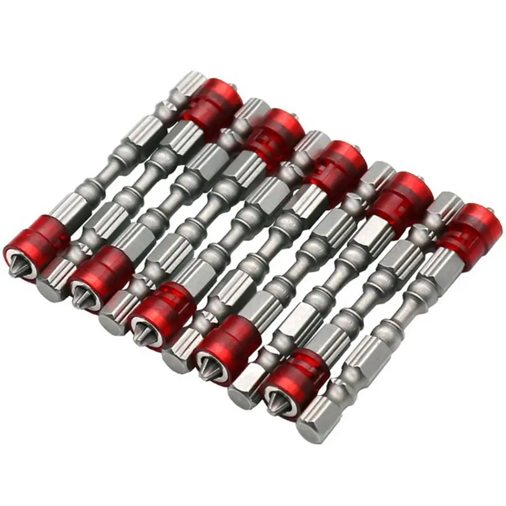 10 шт. Магнитная отвертка гипсокартона Ph2 Phillips шестигранный хвостовик 1/4 &quotдля