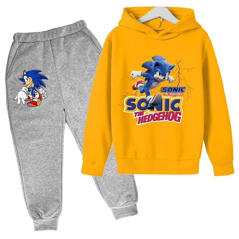 

2021New fashion Toddler Kids Baby Boy CartoonsHoodie Tops+ Sweatpants Outfits Newborn Clothes Set Children's suit High Quality