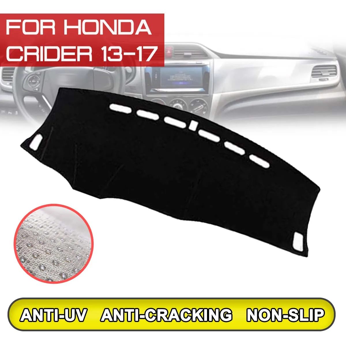 

for Honda CRIDER 2013 2014 2015 2016 2017 Car Dashboard Mat Anti-dirty Non-slip Dash Cover Mat UV Protection Shade Sticker