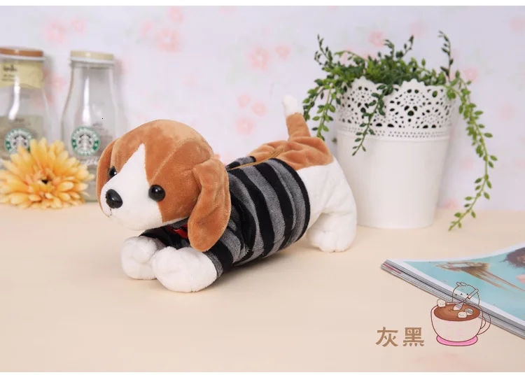 Плюшевая Сумка-карандаш для собак, плюшевая Сумка-карандаш Kawaii astuccio scuola, сумка для ручек, пеналы для карандашей, школьные сумочки