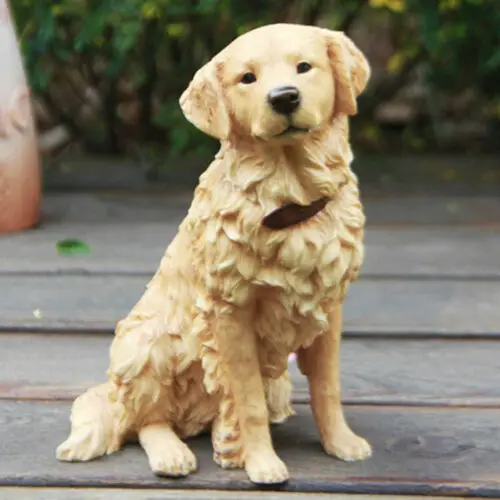 JJM золотистый ретривер собака желоба животные коллекционер игрушки украшение