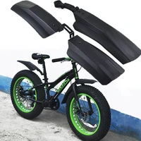 2026inch snow bicycle mudguard front rear mud wide tire bicycle flashing for guard fatbike mtb bikes cycling snow bike fender