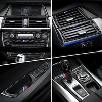 car inner door audio speaker gearshift panel door armrest reading light cover trim car sticker for bmw x5 x6 e70 e71 accessories