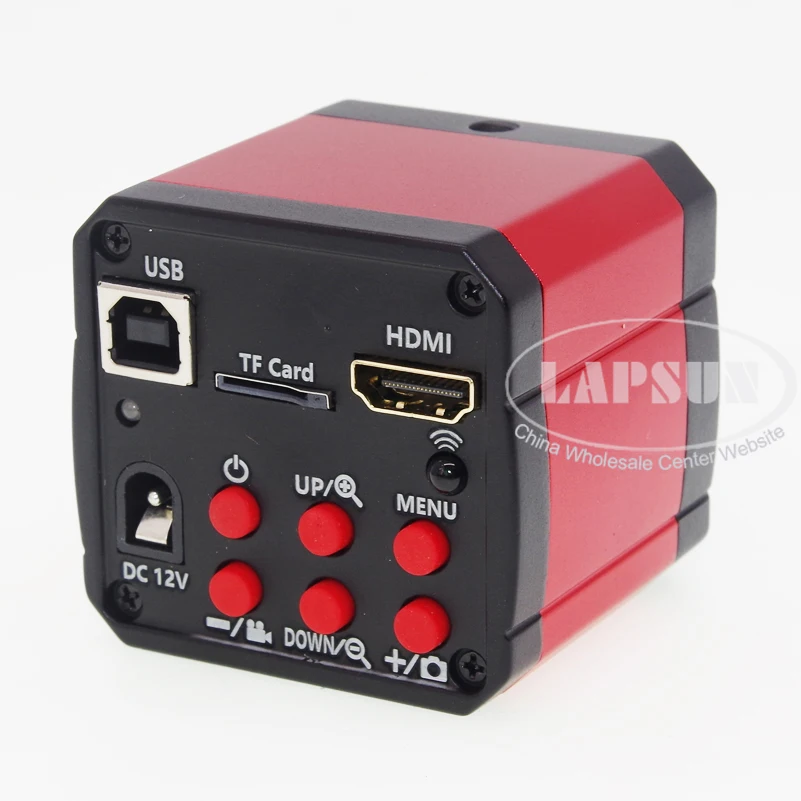 24MP 1080P 60FPS HD HDMI USB промышленный лабораторный микроскоп Видео камера TF слот для карт C-Mount объектив 144 светодиодный кольцевой свет