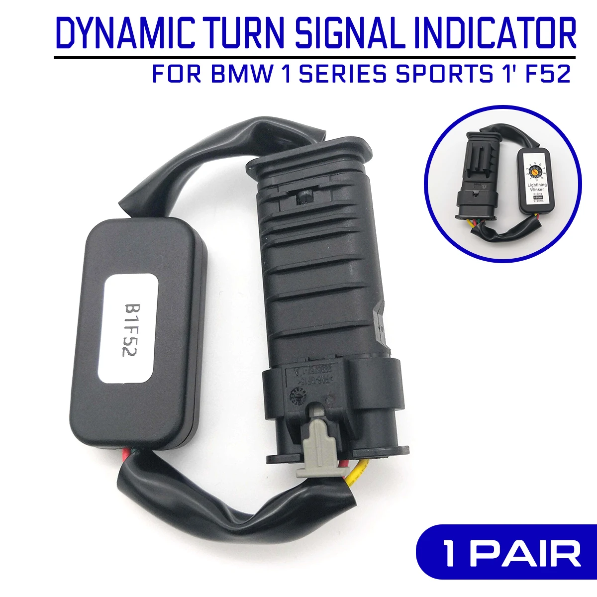 

2 шт. черный Динамический указатель поворота светодиодный задний фонарь дополнительный модуль кабель жгут проводов для BMW серий 1 Sports 1 'F52