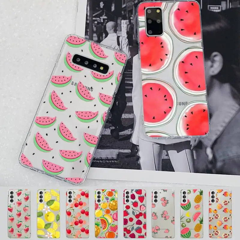 

Fruit strawberry watermelon Phone Case For Samsung A 51 30s 71 21s 70 10 31 30 52 12 40 S20 21 plus lite UlTRA