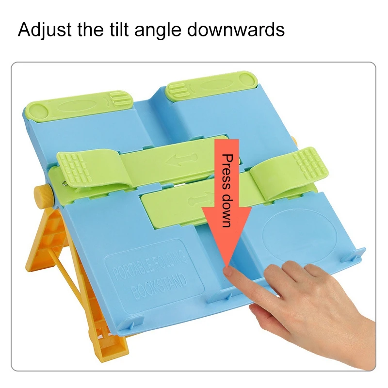 

Multifunctional Portable Folding Bookstand Adjustable Reading Stands Tablet Holders