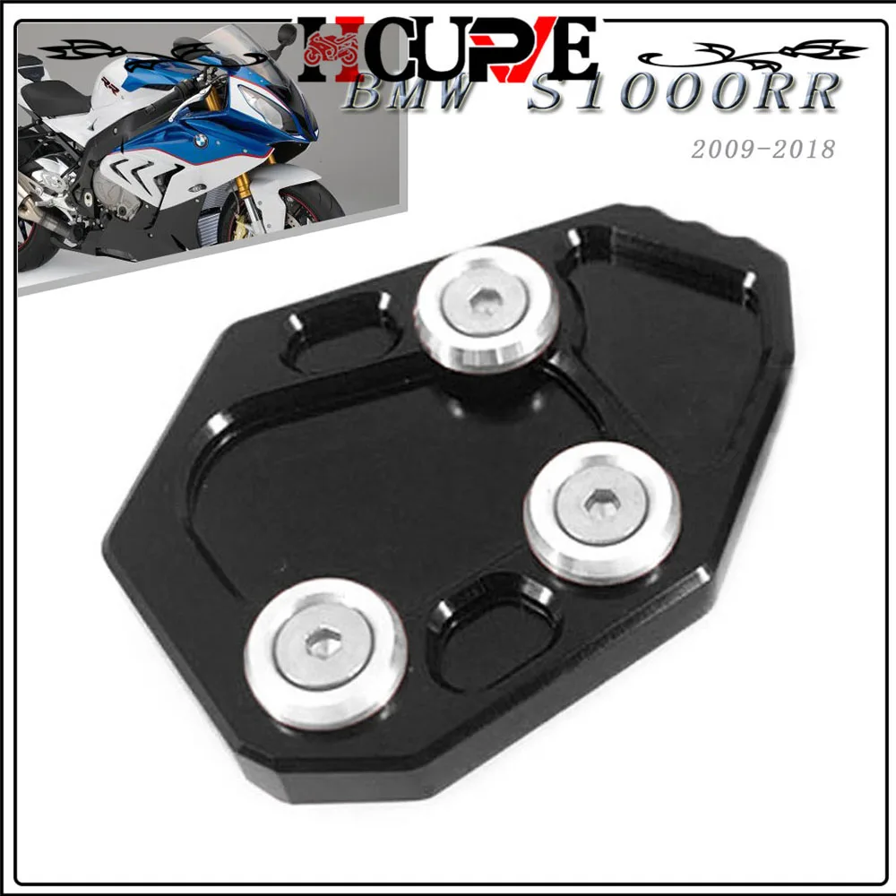 

For BMW S1000RR S1000 RR S 1000RR 2009-2018 2017 2016 2015 Motorcycle CNC Kickstand Foot Side Stand Extension Pad Support Plate