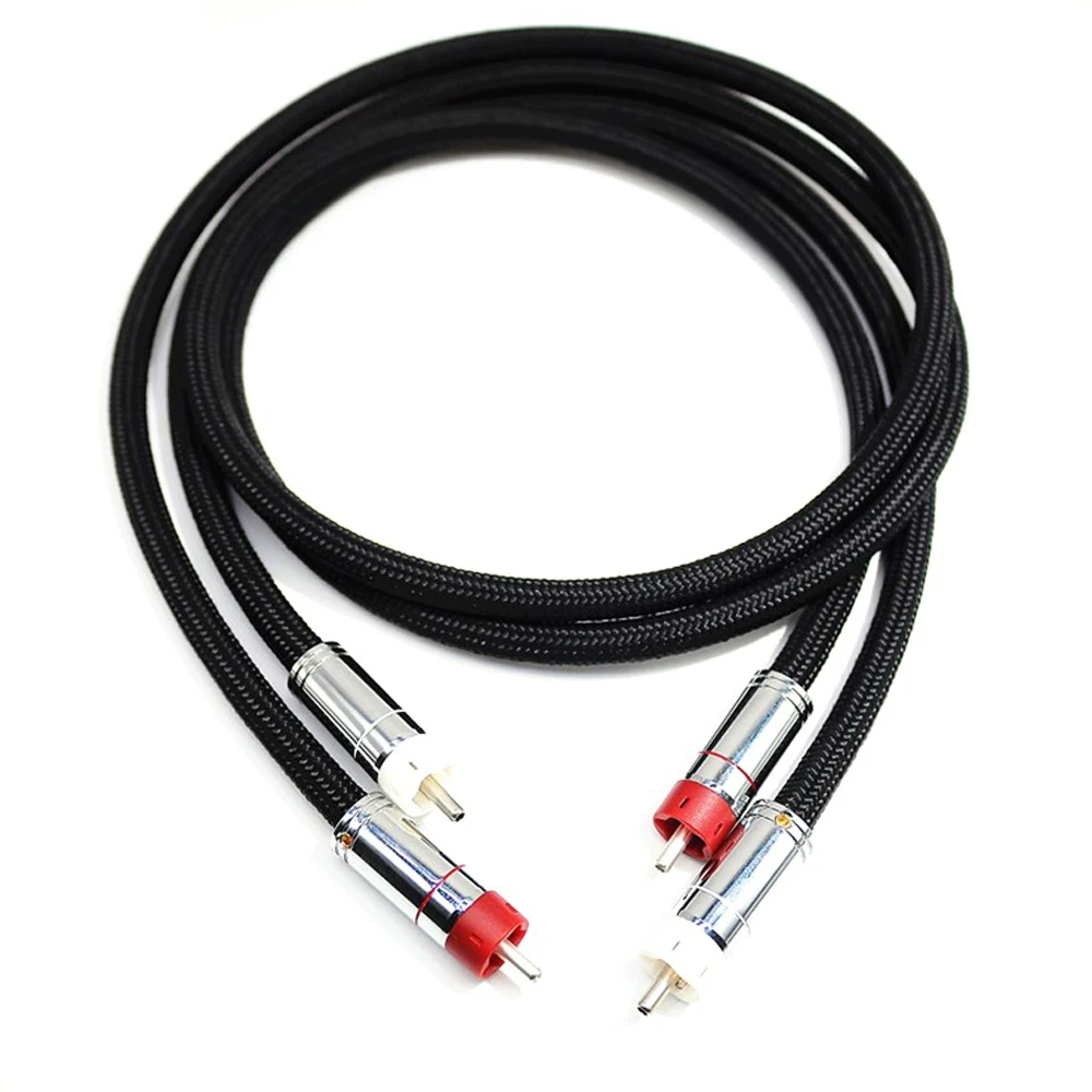 ST-48B OCC посеребренный HIFI аудио RCA кабель с KLT Посеребренный разъем | Электроника