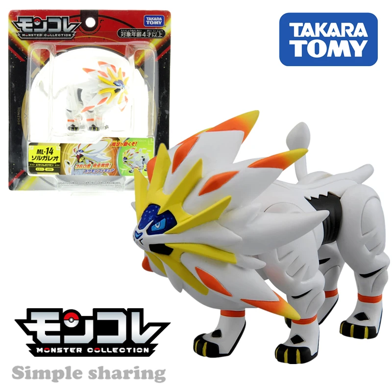 

Takara Tomy Tomica Moncolle Ex Pokemon Figures ML-14 Solgaleo Pocket Monster Solgaleo Baby Toys Funny Magic Horror Kids Doll