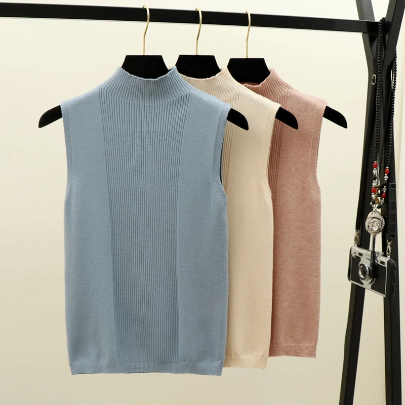 Женская трикотажная футболка с круглым вырезом без рукавов для фитнеса