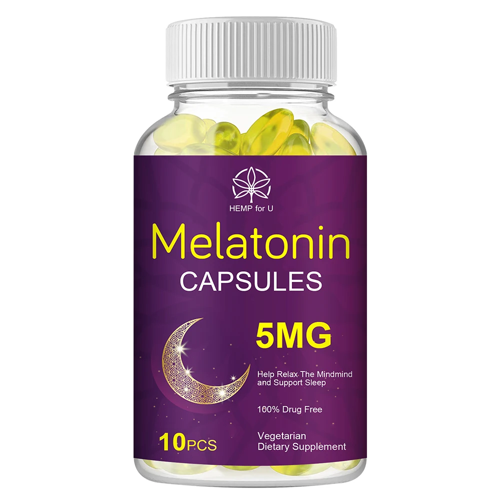 

30 шт., капсулы мелотонина витамина B6, 5 мг