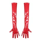 Сексуальный искусственный латекс кожа ПВХ блестящее длинное перчатки панк-перчатки в стиле хип-хоп; Джазовый наряд варежки Клубная одежда Костюмы для косплея аксессуар Eldiven