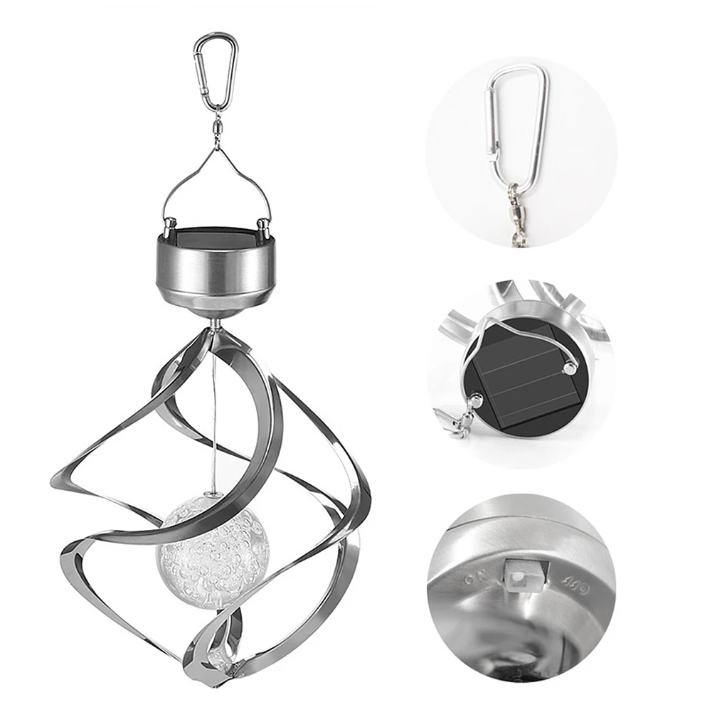 На солнечных батареях ветряных колокольчиков светильник подвесной светодиодный