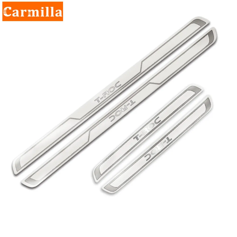 Цветная Накладка на порог салона автомобиля My Life наклейка двери для Volkswagen VW T roc Troc