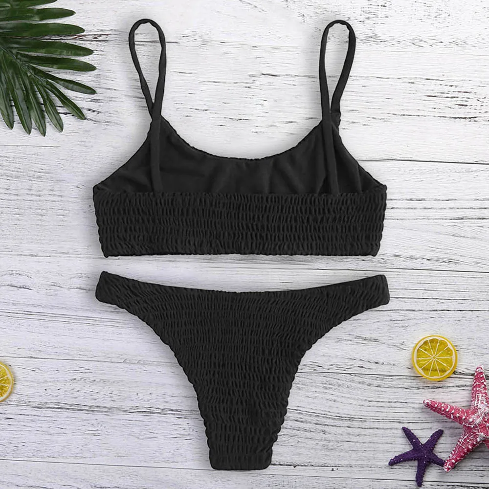 Новинка 2020 бикини женские костюмы бандаж пуш ап бюстгальтер с подкладкой высокая