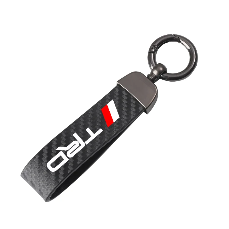New Carbon Fiber Car Styling Keychain 4s Shop Fine Gift Key Ring For Toyota TRD VIOS Avensis Auris Hilux Corolla Camry RAV4 | Автомобили и