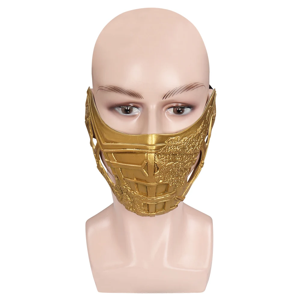 2021 маска Mortal Kombat Скорпион Косплей латексные маски шлем маскарад Хэллоуин костюм