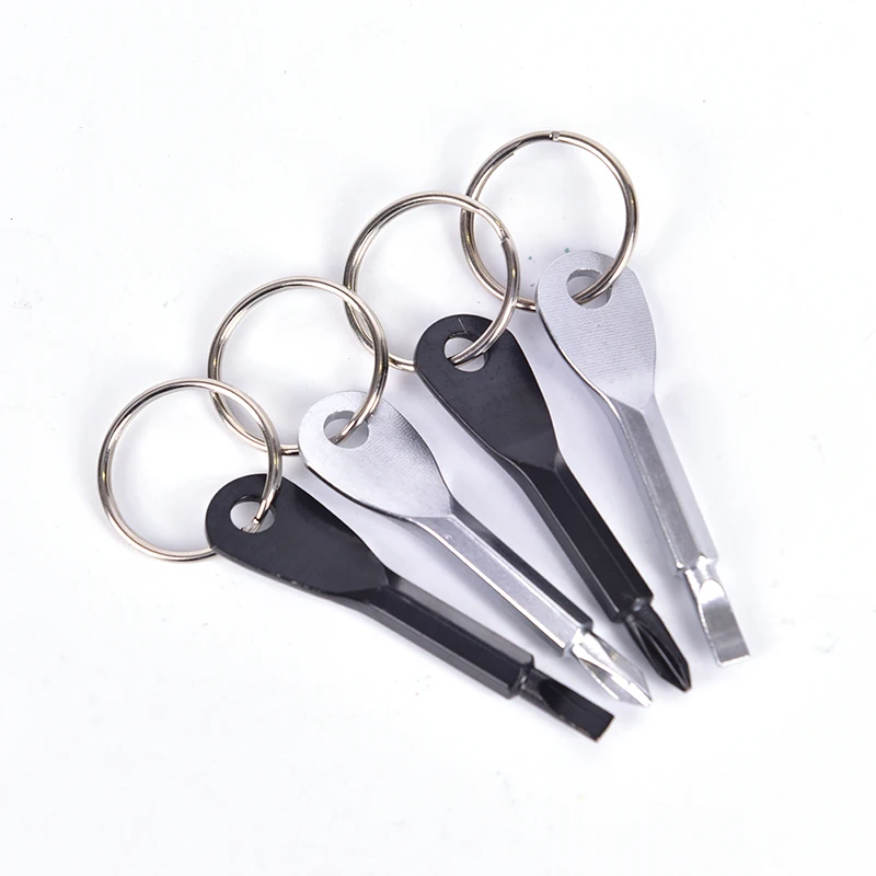 Portable Slotted Screwdriver Key Ring keyring Multi Mini Pocket Repair Tool Gadget Camp Hike Outdoor | Спорт и развлечения