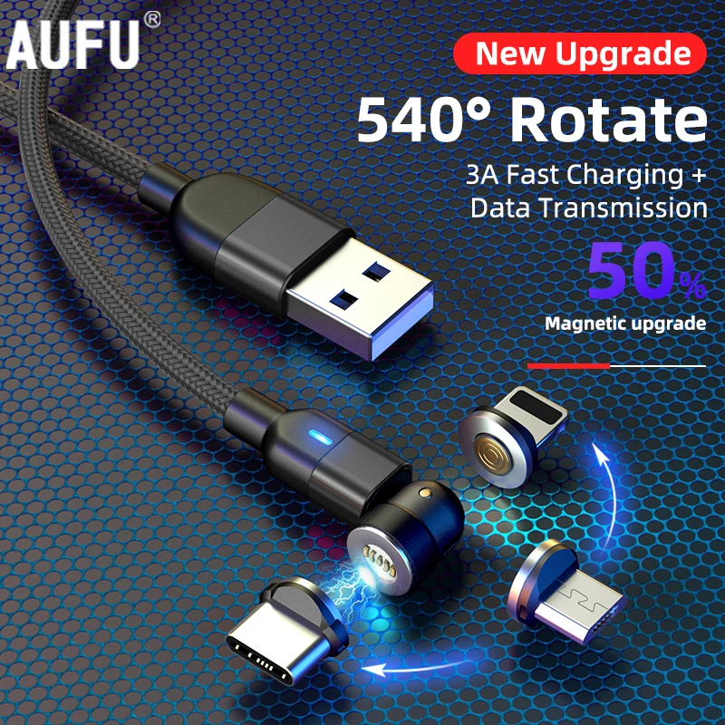 Magnetic Cable Micro USB C Cable Data fast charge Magnet Charging Charger Cable For iPhone Xiaomi Samsung Mobile Phone Wire Cord