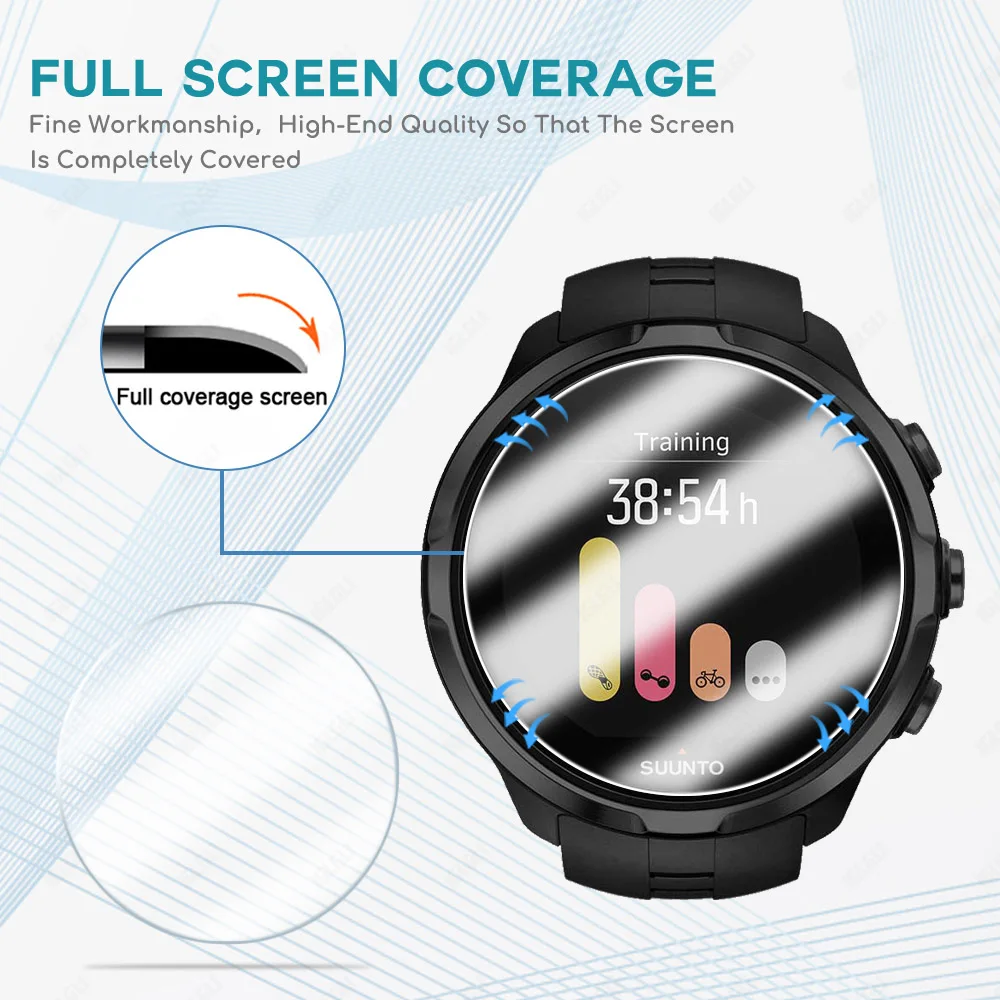 Защитная пленка из закаленного стекла для Suunto 3 9 Pro Spartan Trainer Alpha HR Защита экрана