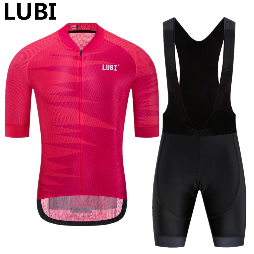 LUBI 2020 Pro мужская летняя велосипедная футболка короткий комплект губчатая