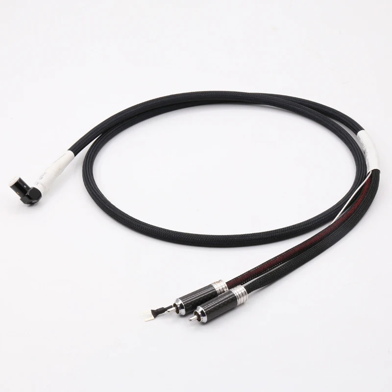 

Tonarm Cable 5 Pin DIN & RCA Phono Turntables Analog Cable with OFC silver plated cable