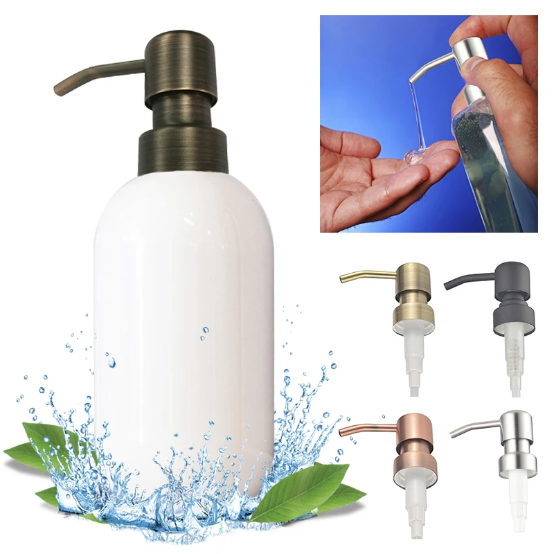 

Liquid Soap Dispenser Pump Kitchen Sink Stainless Steel Liquid Soap Bottle Sink Mount Hand Pressure Soap Dispenser