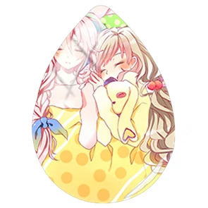 

TAFREE Cartoon Cute Anime Girl Picture Teardrop shape Jewellery Making Findings 18x25mm Glass Cabochon Water Droplets Accessorie